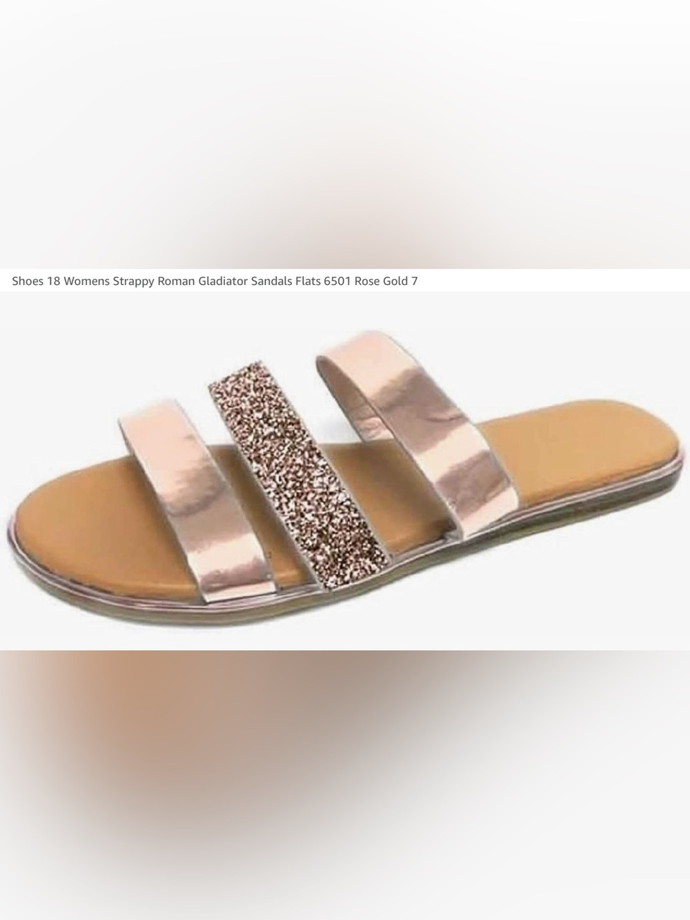 NWT TWO PAIR - One Price dELiA*s Rose Gold & Gold Gladiator Flat Sandals